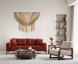 Canapea extensibilă 3 locuri Sinor, Diverse culori, 225 x 92 x 75 cm - Roșu cărămiziu | SKU: 560ARE2365 | Canapea extensibilă 3 locuri Sinor, 92x57x75 cm, varianta Roșu cărămiziu, produs pentru amenajarea locuinței, disponibil online în România la CasaMob