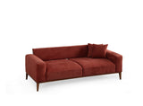 Canapea extensibilă 3 locuri Sinor, Diverse culori, 225 x 92 x 75 cm - Roșu cărămiziu | SKU: 560ARE2365 | Canapea extensibilă 3 locuri Sinor, 92x57x75 cm, varianta Roșu cărămiziu, produs pentru amenajarea locuinței, disponibil online în România la CasaMob