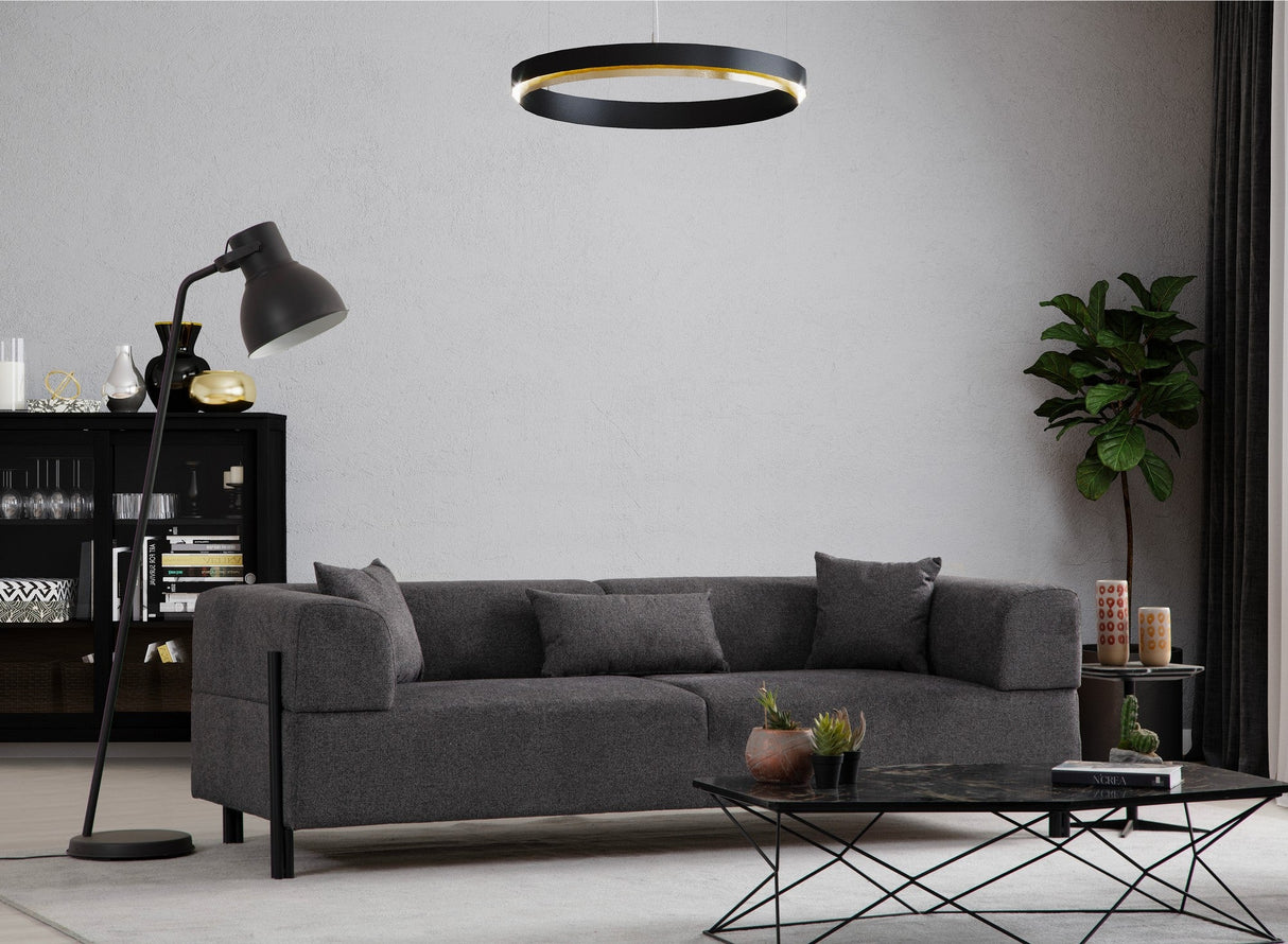 Canapea fixă 3 locuri Gio, Diverse culori, 93x66x75 cm - Antracit | SKU: 560ARE2366 | Canapea fixă 3 locuri Gio, 93x66x75 cm, varianta Antracit, produs pentru amenajarea locuinței, disponibil online în România la CasaMob