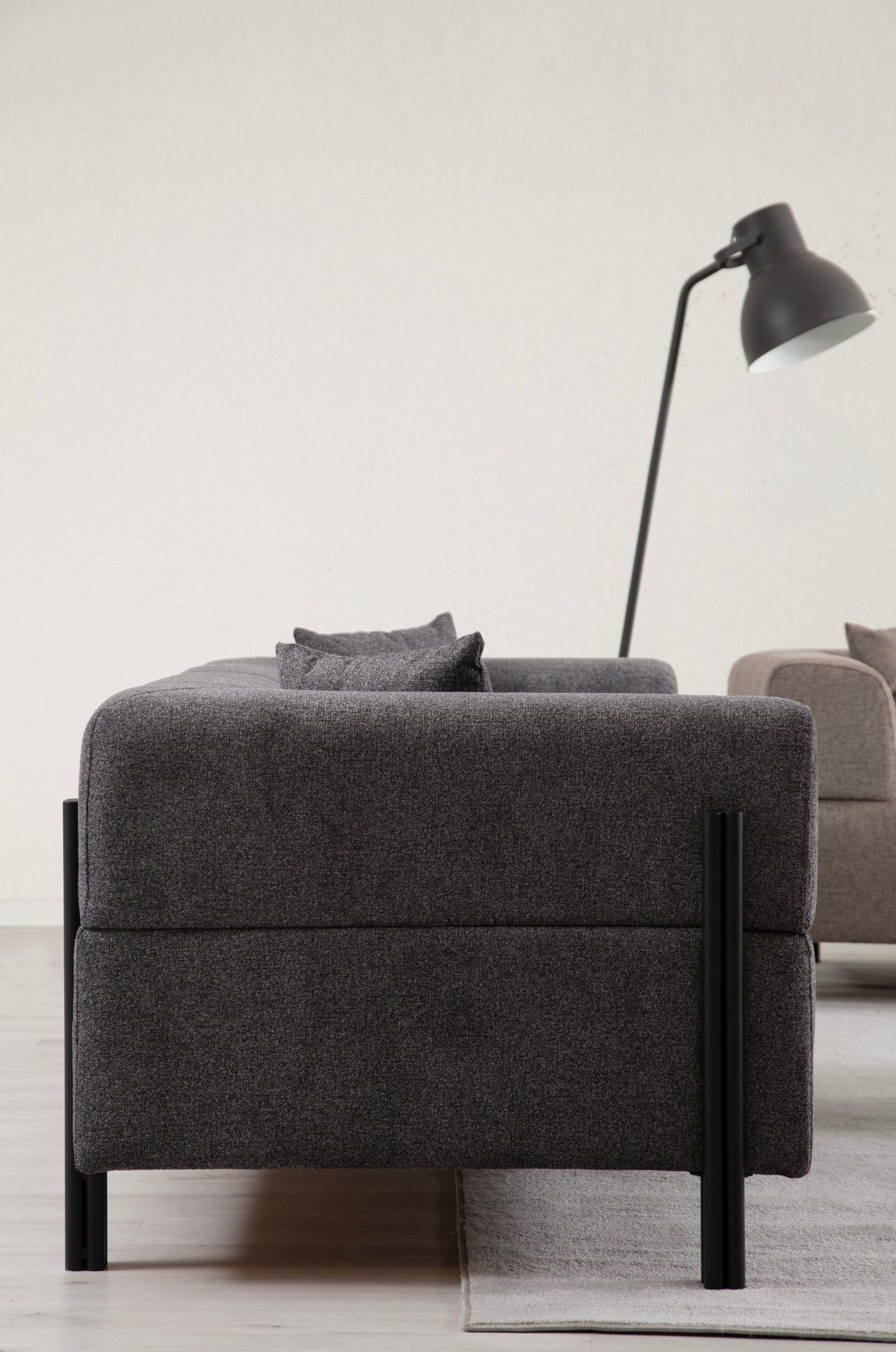 Canapea fixă 3 locuri Gio, Diverse culori, 93x66x75 cm - Antracit | SKU: 560ARE2366 | Canapea fixă 3 locuri Gio, 93x66x75 cm, varianta Antracit, produs pentru amenajarea locuinței, disponibil online în România la CasaMob