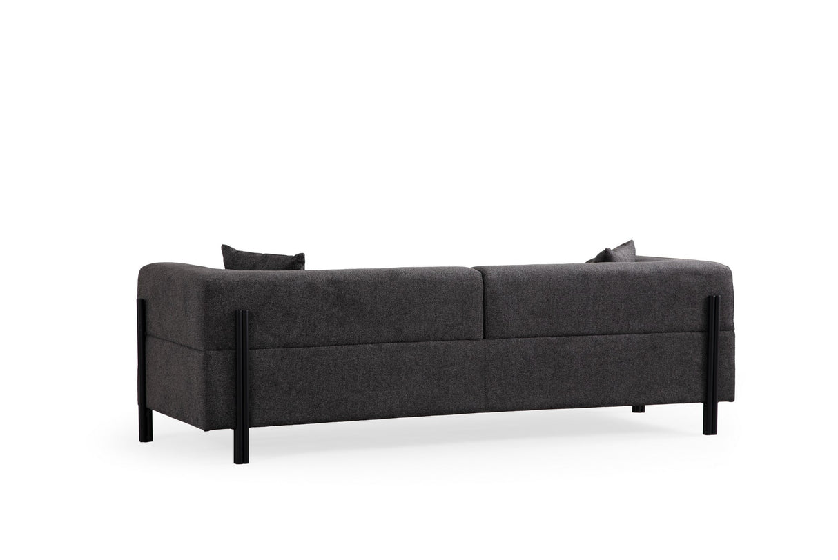 Canapea fixă 3 locuri Gio, Diverse culori, 93x66x75 cm - Antracit | SKU: 560ARE2366 | Canapea fixă 3 locuri Gio, 93x66x75 cm, varianta Antracit, produs pentru amenajarea locuinței, disponibil online în România la CasaMob