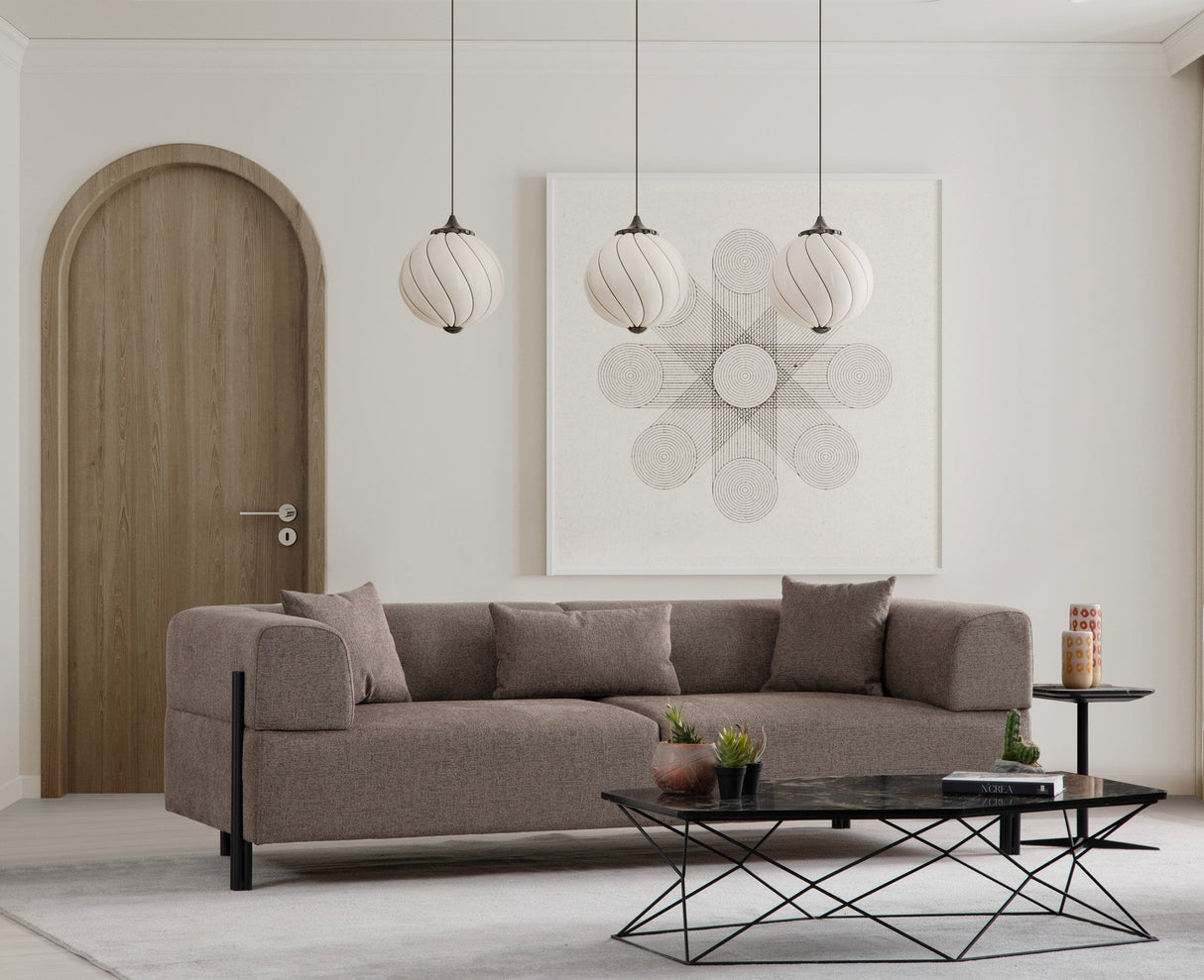 Canapea fixă 3 locuri Gio, Diverse culori, 93x66x75 cm - Maro | SKU: 560ARE2367 | Canapea fixă 3 locuri Gio, 93x66x75 cm, varianta Maro, produs pentru amenajarea locuinței, disponibil online în România la CasaMob