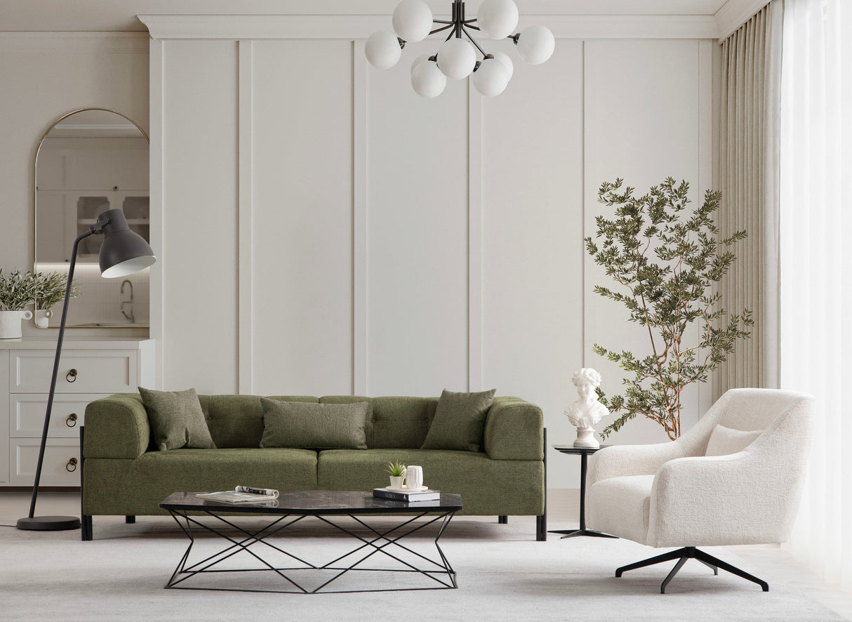 Canapea fixă 3 locuri Gio, Diverse culori, 93x66x75 cm - Verde | SKU: 560ARE2369 | Canapea fixă 3 locuri Gio, 93x66x75 cm, varianta Verde, produs pentru amenajarea locuinței, disponibil online în România la CasaMob