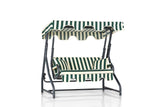 Balansoar de gradina cu 2 locuri Morus, Verde/Alb/Bej/Albastru , 170 x 165 x 110 - Verde, SKU 561CLR1503