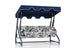 Balansoar de gradina cu 3 locuri Buzau, Albastru, 200 x 165 x 110 cm, SKU 561CLR1515