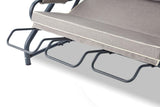 Balansoar de gradina cu 3 locuri Zomzi, Gri, 200x110x165 cm