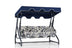 Balansoar de gradina cu 3 locuri Maramures, Albastru, 200 x 165 x 110 cm, SKU 561CLR1725