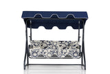 Balansoar de gradina cu 3 locuri Maramures, Albastru, 50x110x160 cm