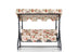 Balansoar de gradina extensibila cu 3 locuri Timisoara, Bej - Roz, 200 x 165 x 110 cm, SKU 561CLR1729