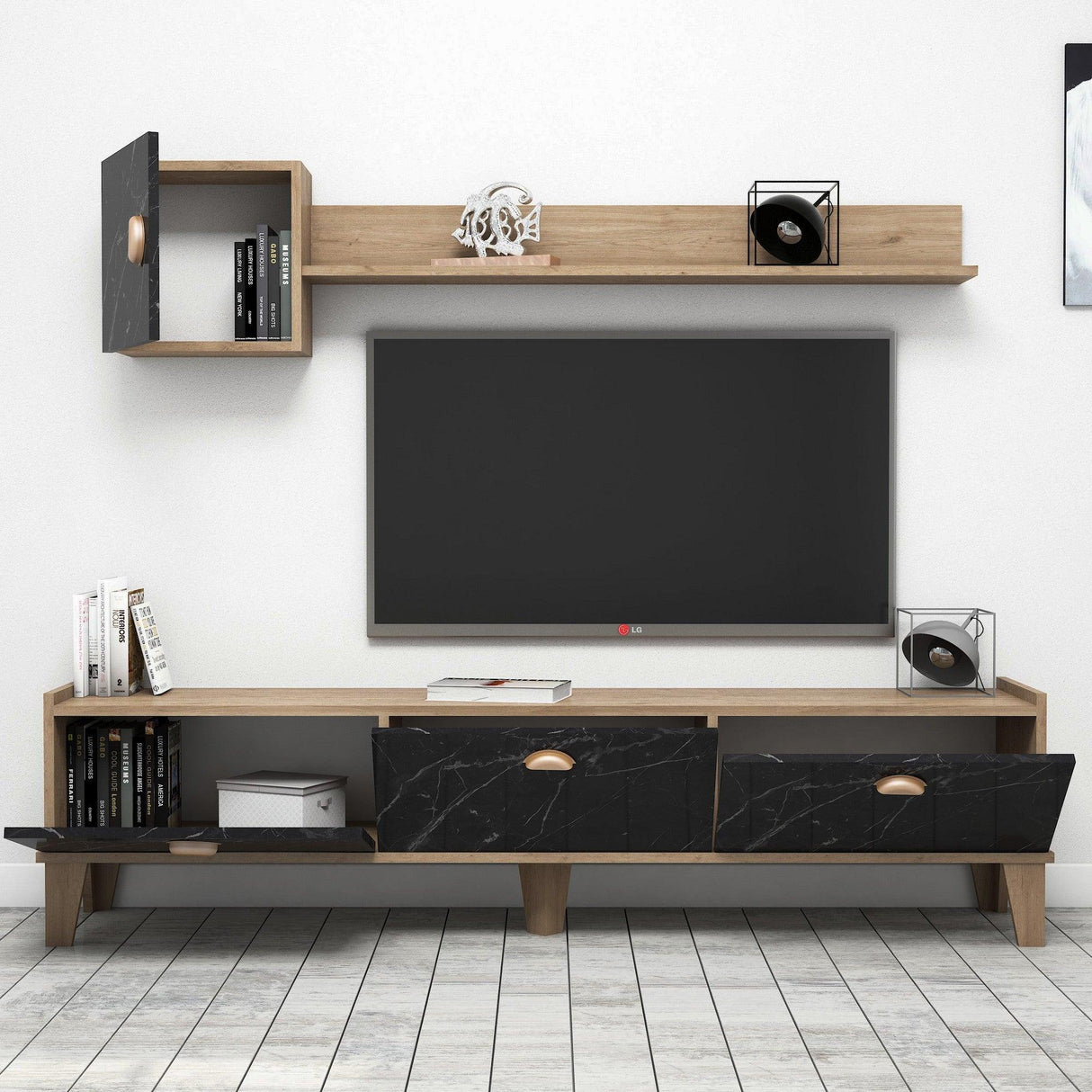 COMODA TV wer, Stejar, 178x35x45 cm