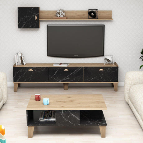 Set Mobila Sufragerie Stor, Stejar, 178x45x35 cm