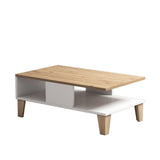 Masuta de cafea Yosun, Stejar, 90x36x54 cm