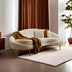 Canapea fixă 3 locuri Eses Bouclett, Crem, 255x120x85 cm, SKU 569HLN1116, imagine 6