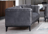 Canapea Fixa cu 2 Locuri Trendy, Gri Inchis, 190 x 89 x 79 cm