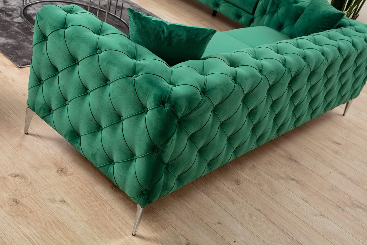 Canapea fixă Como, Diverse culori, Diverse configurații, Diverse dimensiuni - Verde - 237x90x70 cm - 3 locuri | SKU: 569HLN1134 | Canapea fixă Como, varianta Verde - 237x90x70 cm - 3 locuri, produs pentru amenajarea locuinței, disponibil online în România la CasaMob