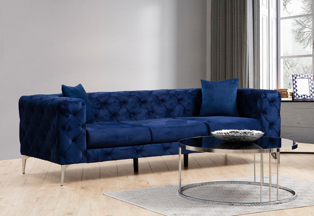 Canapea fixă Como, Diverse culori, Diverse configurații, Diverse dimensiuni - Bleumarin - 27x90x70 cm - 3 locuri | SKU: 569HLN1129 | Canapea fixă Como, varianta Bleumarin - 27x90x70 cm - 3 locuri, produs pentru amenajarea locuinței, disponibil online în România la CasaMob