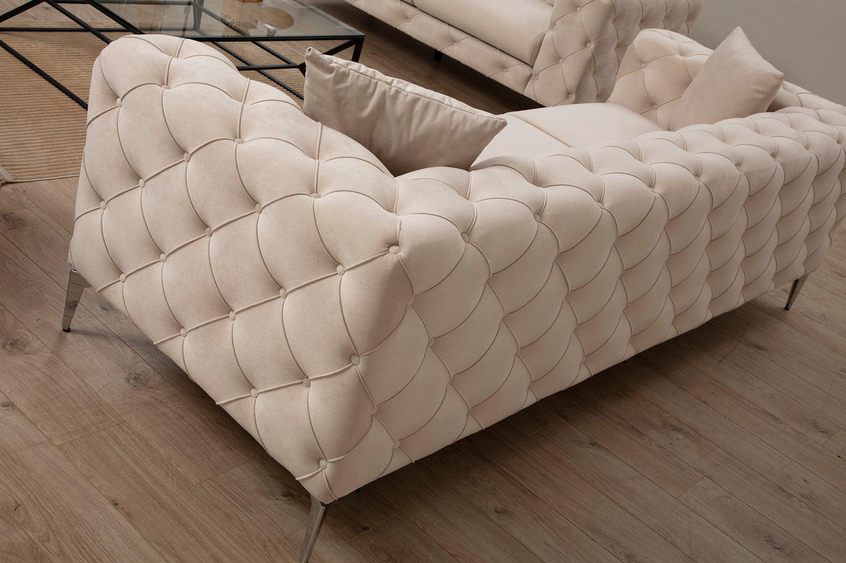 Canapea fixă Como, Diverse culori, Diverse configurații, Diverse dimensiuni - Ecru - 237x90x70 cm - 3 locuri | SKU: 569HLN1126 | Canapea fixă Como, varianta Ecru - 237x90x70 cm - 3 locuri, produs pentru amenajarea locuinței, disponibil online în România la CasaMob
