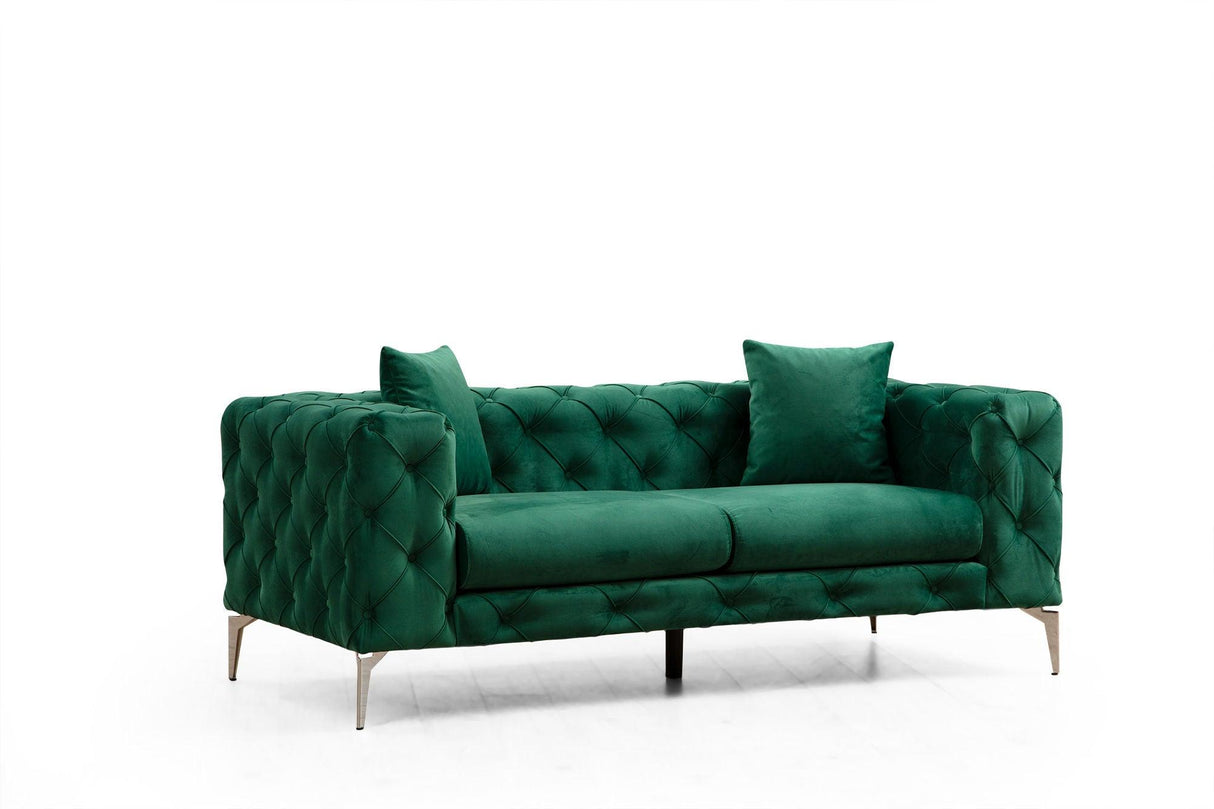 Canapea fixă Como, Diverse culori, Diverse configurații, Diverse dimensiuni - Verde - 197x90x70 cm - 2 locuri | SKU: 569HLN1133 | Canapea fixă Como, varianta Verde - 197x90x70 cm - 2 locuri, produs pentru amenajarea locuinței, disponibil online în România la CasaMob