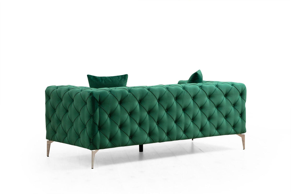 Canapea fixă Como, Diverse culori, Diverse configurații, Diverse dimensiuni - Verde - 197x90x70 cm - 2 locuri | SKU: 569HLN1133 | Canapea fixă Como, varianta Verde - 197x90x70 cm - 2 locuri, produs pentru amenajarea locuinței, disponibil online în România la CasaMob