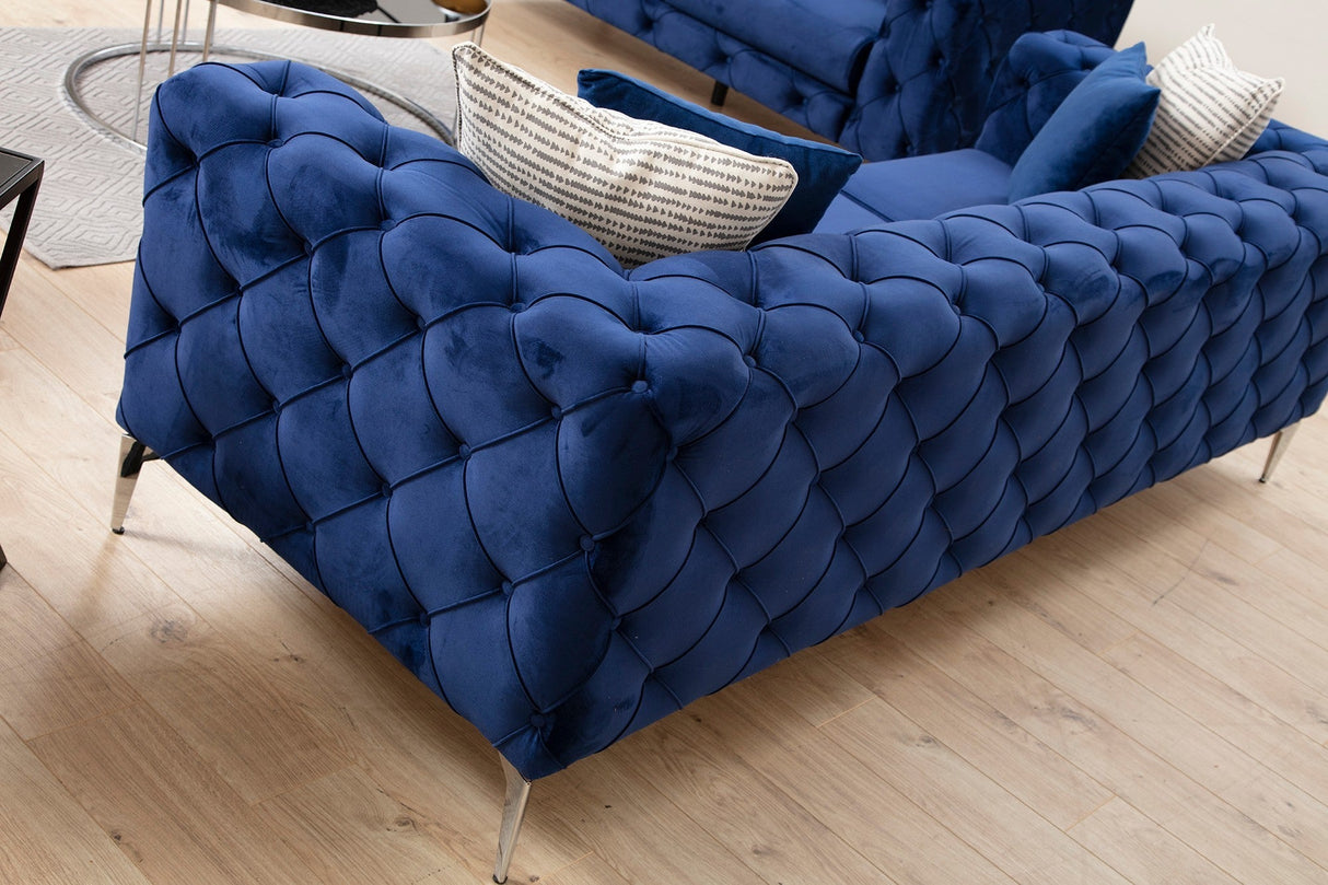 Canapea fixă Como, Diverse culori, Diverse configurații, Diverse dimensiuni - Bleumarin - 27x90x70 cm - 2 locuri | SKU: 569HLN1128 | Canapea fixă Como, varianta Bleumarin - 27x90x70 cm - 2 locuri, produs pentru amenajarea locuinței, disponibil online în România la CasaMob