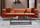 Canapea fixă Como, Diverse culori, Diverse configurații, Diverse dimensiuni - Portocaliu - 237x90x73 cm - 3 locuri | SKU: 569HLN1132 | Canapea fixă Como, varianta Portocaliu - 237x90x73 cm - 3 locuri, produs pentru amenajarea locuinței, disponibil online în România la CasaMob