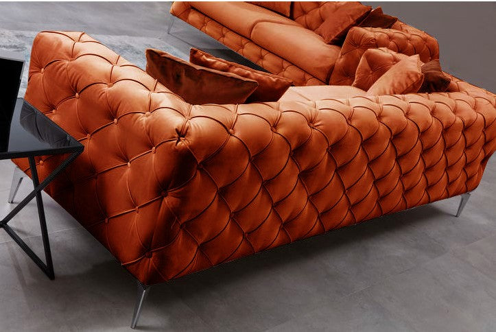 Canapea fixă Como, Diverse culori, Diverse configurații, Diverse dimensiuni - Portocaliu - 237x90x73 cm - 3 locuri | SKU: 569HLN1132 | Canapea fixă Como, varianta Portocaliu - 237x90x73 cm - 3 locuri, produs pentru amenajarea locuinței, disponibil online în România la CasaMob