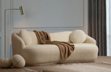 Canapea fixă 3 locuri Ancona, Crem, 225x98x76 cm