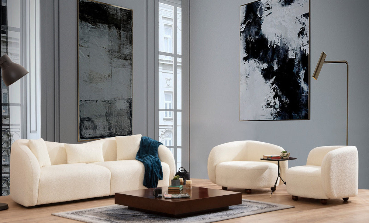 Canapea fixă Venedik, Crem, Diverse configurații, Diverse dimensiuni - 236x91x76 cm - 3 locuri | SKU: 569HLN1136 | Canapea fixă Venedik, Crem, varianta 236x91x76 cm - 3 locuri, produs pentru amenajarea locuinței, disponibil online în România la CasaMob
