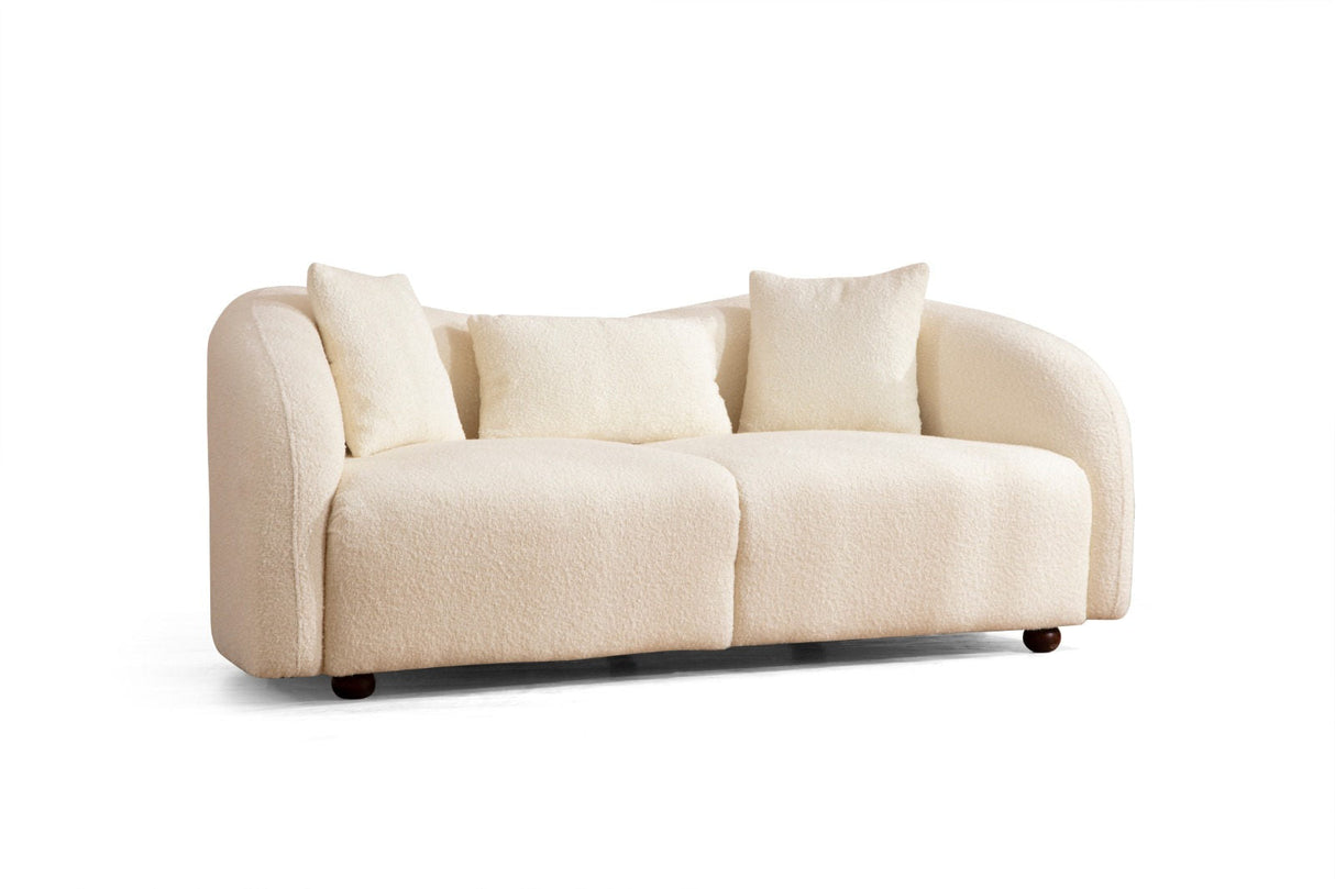 Canapea fixă Venedik, Crem, Diverse configurații, Diverse dimensiuni - 190x91x76 cm - 2 locuri | SKU: 569HLN1137 | Canapea fixă Venedik, Crem, varianta 190x91x76 cm - 2 locuri, produs pentru amenajarea locuinței, disponibil online în România la CasaMob