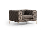 Fotoliu Chesterfield, 90x70x108 cm - Gri, SKU 569HLN1502