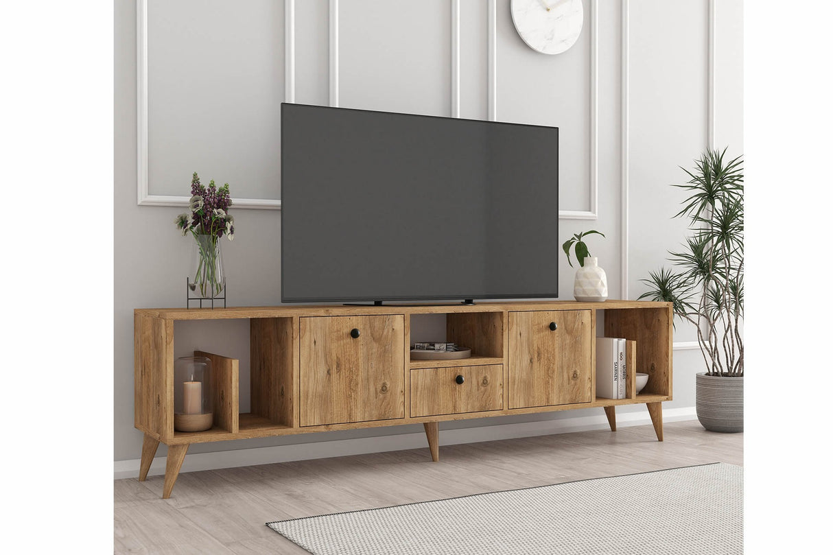 Comodă TV Figaro, Pin atlantic, 180x30x45 cm