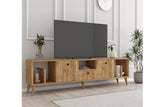 Comodă TV Figaro, Pin atlantic, 180x30x45 cm