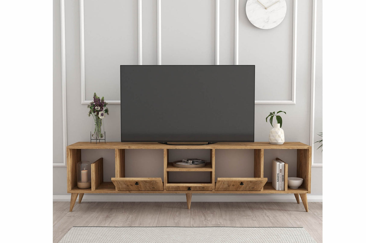 Comodă TV Figaro, Pin atlantic, 180x30x45 cm