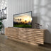 Comodă TV Beta Fluto, Nuc - Alb, 144x25x39.5 cm, SKU 570VLT1527, imagine 2