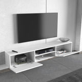Comodă TV 2550000006857, Alb, 180x32x30 cm