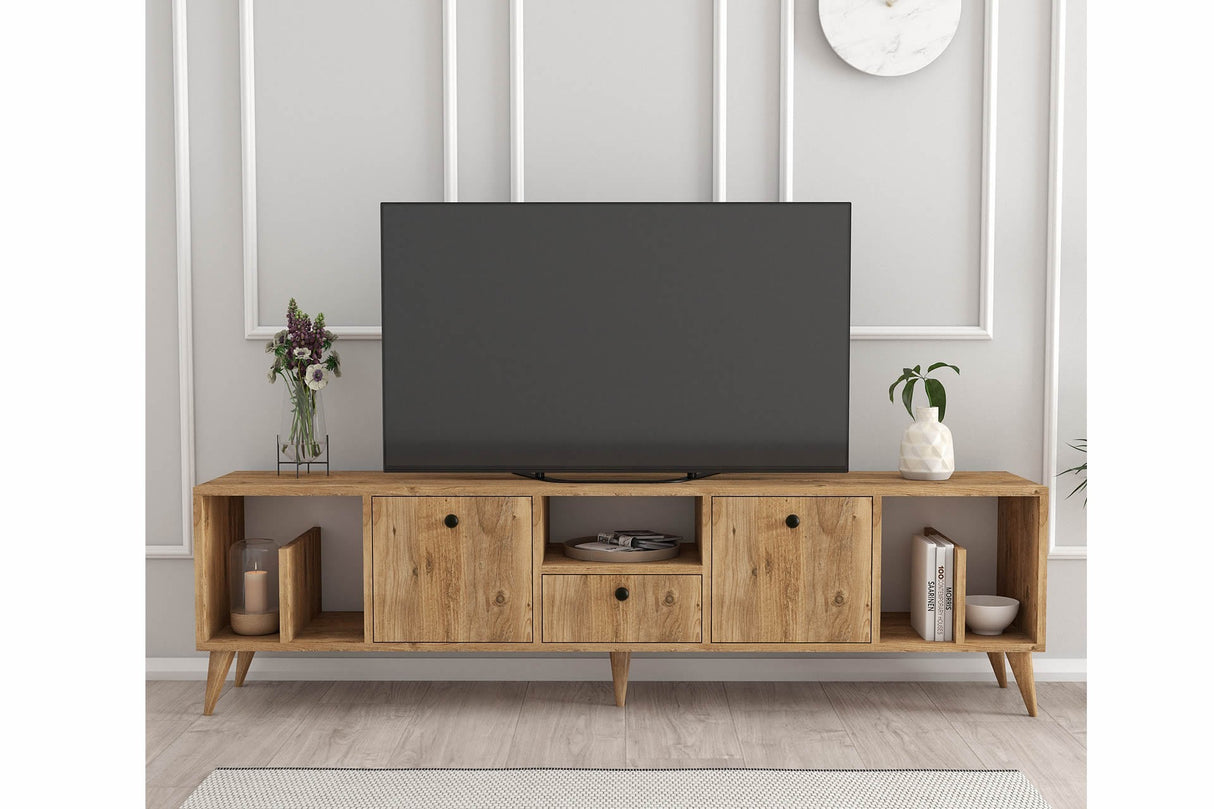 Comodă TV Figaro, Pin atlantic, 180x30x45 cm