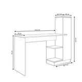 Birou Matilda, Diverse culori, 120x40x72 cm - Alb | SKU: 570VLT2958 | Birou Matilda, 120x40x72 cm, varianta Alb, produs pentru amenajarea locuinței, disponibil online în România la CasaMob