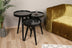 Set 3 măsuțe de cafea Call, Negru, 39x39x48 cm, SKU 572KTE1105, imagine 1
