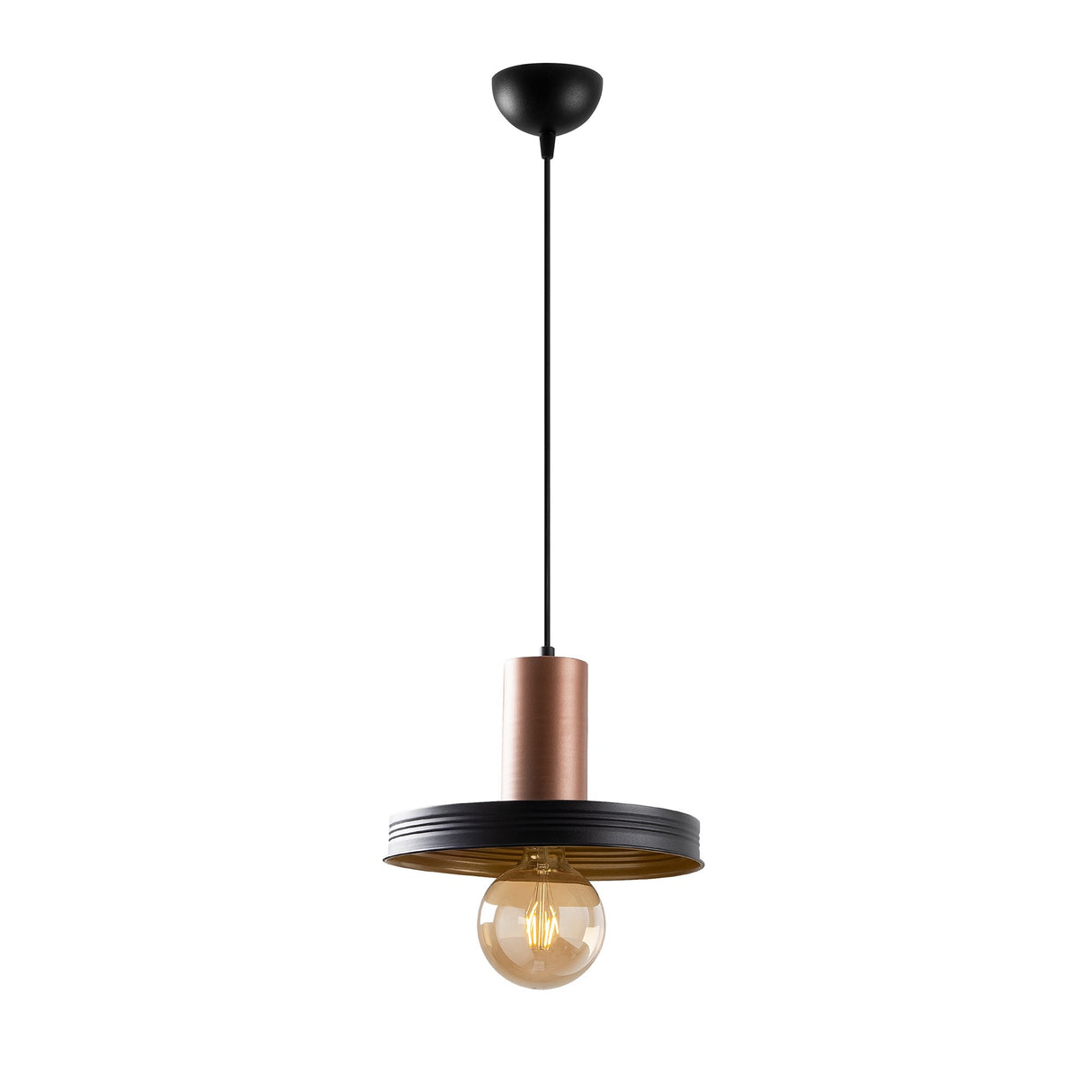 Lustră Dodo - 2521, Negru - Copper, Ø32x118 cm