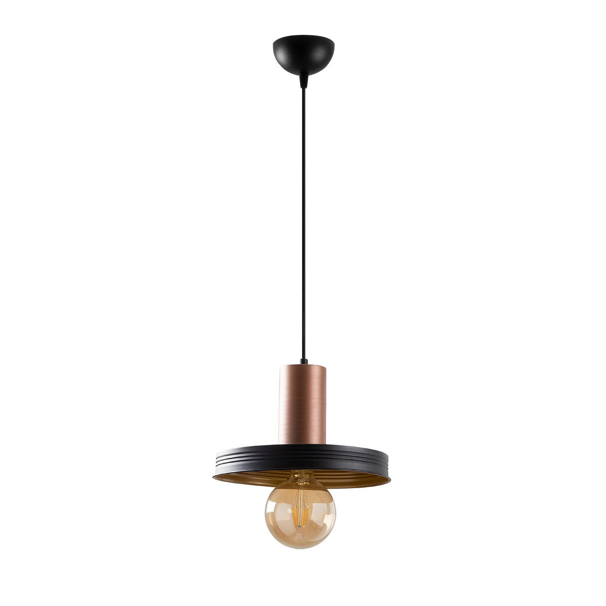 Lustră Dodo - 2521, Negru - Copper, Ø32x118 cm