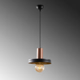 Lustră Dodo - 2521, Negru - Copper, Ø32x118 cm