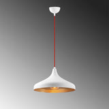 Lustră Tattoo - 2642, Alb - Roșu, Ø36x118 cm
