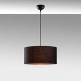 Lustră Abajur - 6440, Negru, Ø40x38 cm