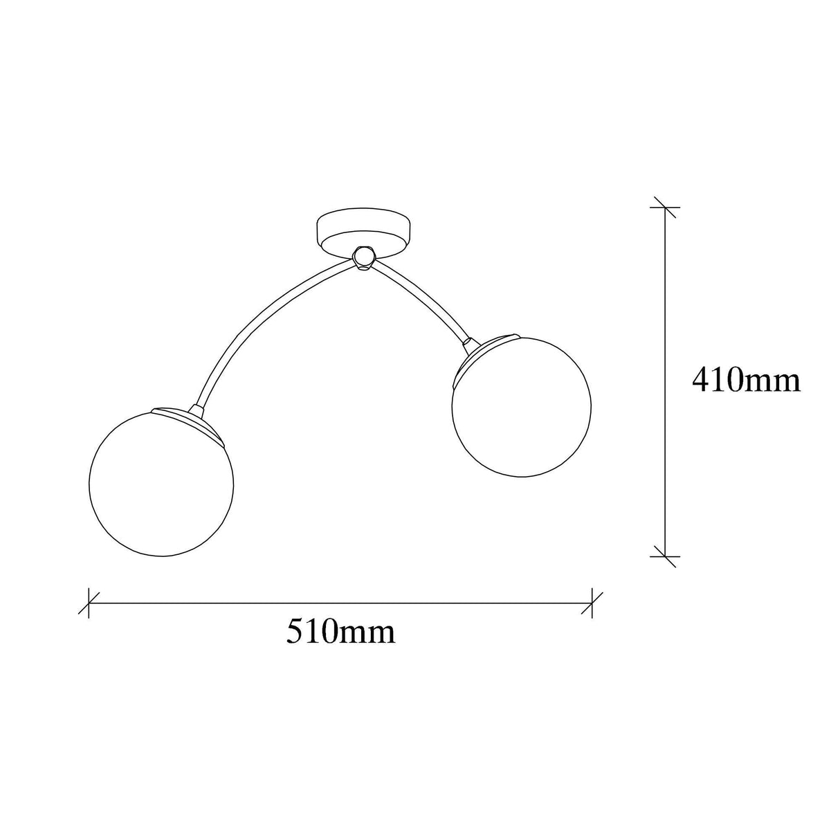 Lustra Kozom Chandelier, Alb