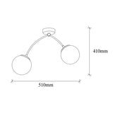 Lustra Kozom Chandelier, Alb