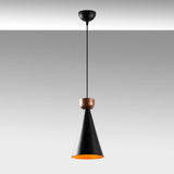 Lustră Dodo - 2491, Negru - Copper, Ø19x131 cm