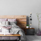Aplică de perete Bedside - 3162, Negru, Ø12x65 cm