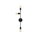 Aplică de perete Bedside - 3162, Negru, Ø12x65 cm