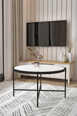 Măsuță de cafea Rotto, Diverse culori, 75x75x45 cm - Alb | SKU: 594MRS1224 | Măsuță de cafea Rotto, 75x75x45 cm, varianta Alb, produs pentru amenajarea locuinței, disponibil online în România la CasaMob