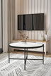 Alb | SKU: 594MRS1224 | Măsuță de cafea Rotto, 75x75x45 cm, varianta Alb, produs pentru amenajarea locuinței, disponibil online în România la CasaMob